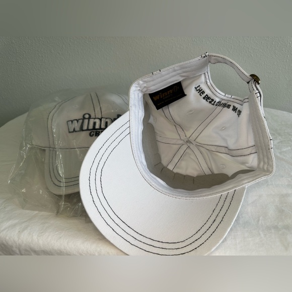 Winn Grips Adjustable Baseball Caps - White - Lot of 2 - NEW - Picture 3 of 7